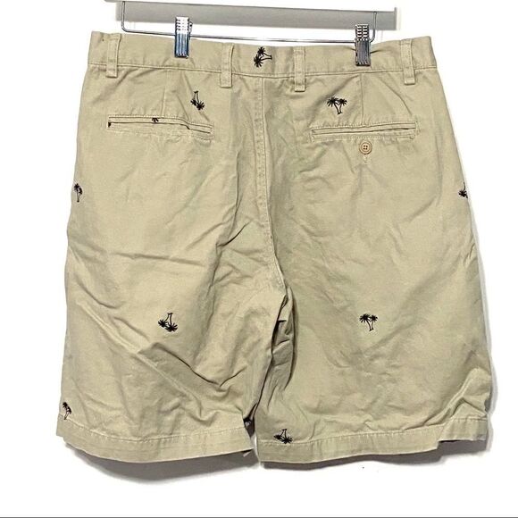 Islander palm tree khaki shorts sz 34 - Picture 4 of 5